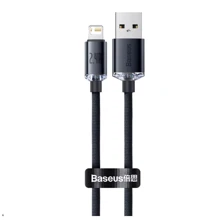 Кабель Baseus USB Cable to Lightning Crystal Shine Series 2.4A 2m Black (CAJY000101): Тип USB Cable - Lightning