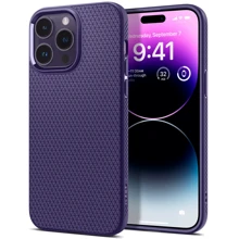 Чехол для iPhone Spigen Liquid Air Deep Purple (ACS05575) for iPhone 14 Pro Max: Цвет фиолетовый