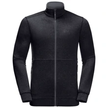 Толстовка Jack Wolfskin Finley Jacket 1708301-6000 48 черная на молнии: Вид Толстовки