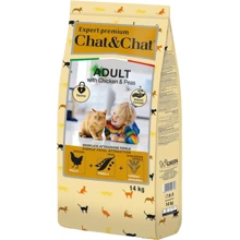 Сухой корм Chat&Chat Expert - Adult with chicken & peas для взрослых кошек с курицей и горохом 14 кг (8001541007628): Тип Сухой корм