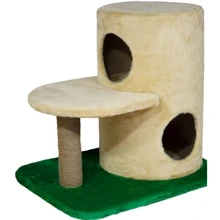 Когтеточка Lucky Pet домик сизалевый Башня бежевый 54х57х45 см (4820224215891): Размеры основания 54х57х45