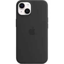 Чохол для iPhone Apple iPhone 14 Plus Silicone Case with MagSafe - Midnight (MPT33ZE/A): Колір серый