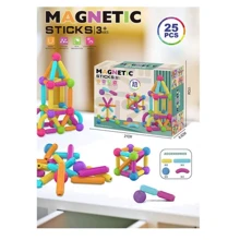 Магнитный конструктор A-Toys Magnetic sticks 25 деталей (158-10): Количество деталей, шт. 25