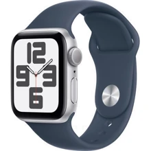 Apple Watch SE 2 2023 40mm GPS Silver Aluminum Case with Storm Blue Sport Band - S/M (MRE13) Approved Витринный образец: Производитель Apple