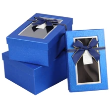 Коробка Подарочные коробки UFO Набор 3 шт BLUE прям. (1037K-313): undefined undefined