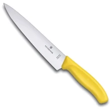 Кухонний ніж Victorinox SwissClassic Carving 19см Жовтий в блістері (6.8006.19L8B): Лезо Нержавеющая сталь