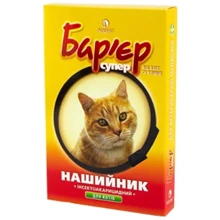 Ошейник от блох и клещей для котов Бар'єр черный 35 см (пр-10): Тип Ошейники