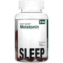 T-RQ Melatonin Мелатонін для здорового сну зі смаком полуниці 60 жувальних цукерок: Форма випуску Таблетки жевательные
