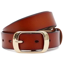 Женский ремень Borsa Leather рыжий (CV1ZK-008gi-goldginger): Пол Женский