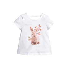 Футболка H & M 7Z4950976 74 см біла: Стать дівчинка