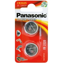 Panasonic CR 2025 2шт LITHIUM (CR-2025EL/2B): undefined undefined