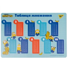 Подкладка настольная YES Minions таблица умножения 42х29 см (492177): undefined undefined