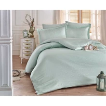 Комплект постільної білизни Hobby Exclusive Sateen Diamond Damask сатин євро м'ятний (138124_2,0): Матеріал сатин