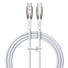 Кабель Baseus Cable USB-C to USB-C Glimmer Series Fast Charging 100W 2m White (CADH000802): Тип USB-C - USB-C