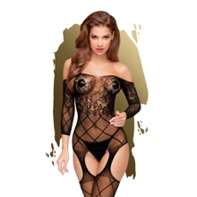 Бодистокинг с рукавами Penthouse TOP-NOTCH (черный, S-L): Для кого Для женщин