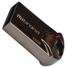USB-флешка Mibrand 32GB Hawk USB 2.0 Black (MI2.0/HA32M1B): Стандарт USB USB 2.0