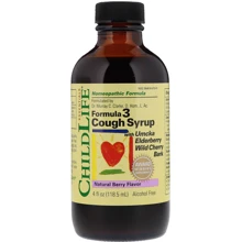 ChildLife, Essentials, Formula 3 Cough Syrup, Alcohol Free, Natural Berry Flavor, 4 fl oz (118.5 ml) (CDL10950): Форма выпуска Жидкость