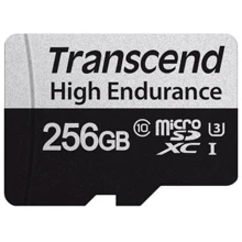 Карта пам'яті Transcend 256GB microSDXC Class 10 UHS-I U3 V10 High Endurance + adapter (TS256GUSD350V): Тип карти MicroSDXC
