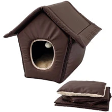 Будиночок Flamingo Cosy Cottage трансформер для котів та собак малих порід коричневий 40х40х25 см (43809): undefined undefined