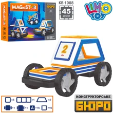 Магнитный конструктор Limo Toy Транспорт Magnistar 45 деталей (KB 1008): Количество деталей, шт. 45