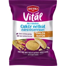Сладкое печенье Detki Vital с высоким содержанием клетчатки 180 г (1189019): Тип Печенье