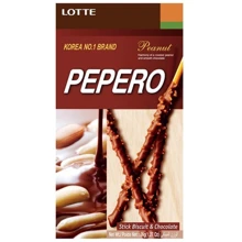Печенье Pepero Peanut, 36 г (WT3736): Вес нетто 36 г