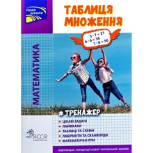 Тренажер. Математика. Таблиця множення (кольорова): Виробник АССА