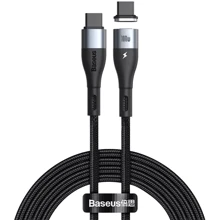 Кабель Baseus Cable USB-C to USB-C Zinc Magnet PD 100W 1.5m Black (CATXC-Q01): Тип USB-C - USB-C