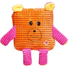 Іграшка GimDog Cuddly Cubes для собак ведмідь з пищалкой 30 см помаранчевий (2700000010419): Виробник GimDog