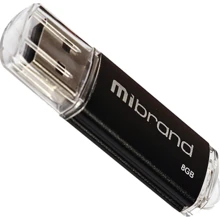 USB-флешка Mibrand 8GB Cougar USB 2.0 Black (MI2.0/CU8P1B): Стандарт USB USB 2.0