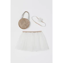 Комплект (спідниця, пов'язка, сумка) H & M 8301440 98-104 см біла: Стать дівчинка