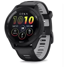 Смарт-часы Garmin Forerunner 265 Black Bezel and Case with Black/Powder Gray Silicone Band (010-02810-10): Дисплей 1.3" AMOLED (416x416)