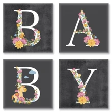 Набор для росписи по номерам из 4-х картинок BABY Лофт 18х18 см (CH109): Производитель Идейка