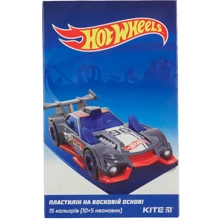 Пластилин восковой Kite Hot Wheels HW19-087, 15 цветов, 225 г: Производитель KITE