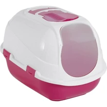Туалет Moderna Mega Comfy для котів 66х46х50 см Рожевий (5412087004508): Вид закритий
