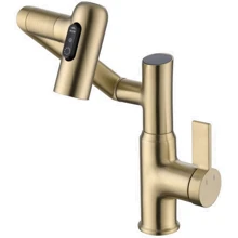 Смеситель для раковины Lefton Single-Hole Rotatable Faucet with Temperature Display-BF2204 Brushed Gold: Назначение Для раковины