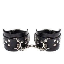 Кайдани Leather Leg Cuffs, black: Виробник sLash