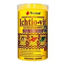 Сухой корм для аквариумных рыб Tropical Ichtio-vit 500 мл/100 г в хлопьях (5900469770054): Вид корма Хлопья