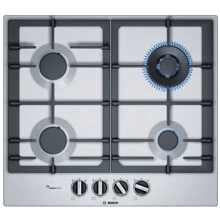Варильна поверхня газова Bosch PCH6A5B90R: Розташування панелі фронтальне