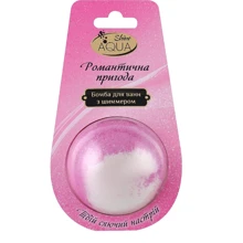 AquaShine Bath Sweets Бомба для ванн с шиммером Романтическое приключение 140 g: Назначение Увлажнение, Смягчение, Расслабление