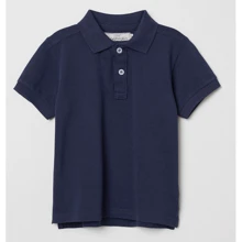 Поло H&M 5085437 110-116 см темно-синее: Тип Футболки