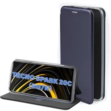 Чехол для телефонов BeCover Book Exclusive Deep Blue for Tecno Spark 20C (BG7n) (711248): Совместимость Tecno Spark 20C (BG7n)