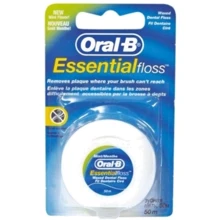 Oral-B Зубна нитка Essential Floss Вощеная 50 м: Призначення Очищення