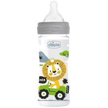 Пляшечка для годування Chicco Well-Being Physio Colors 250 мл нейтральний (28623.30): Матеріал полипропилен