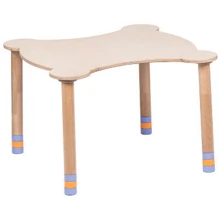 Стол фигурный без кармана Indigo Wood (натуральное дерево/индиго) (29707N): undefined undefined