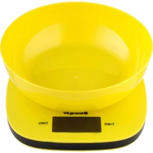 Ваги кухонні ViLgrand VKS-517 yellow: Тип конструкції С чашей