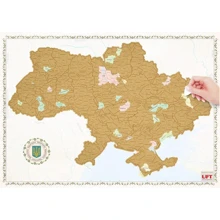Скретч карта Украины UFT Scratch Map Ukraine (Без тубуса): Производитель UFT