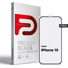 Защитное стекло для iPhone ArmorStandart Tempered Glass Pro Black for iPhone 15 (ARM71483): Тип защиты экрана на экран