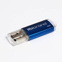 USB-флешка Mibrand 16GB Cougar Blue USB 2.0 (MI2.0/CU16P1U): Стандарт USB USB 2.0