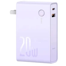 Зарядное устройство Baseus Wall Charger USB+USB-C Power Station 2 + Power Bank 10000mAh 20W CN Purple (PPNL010005): Особенности USB-C, Быстрая зарядка